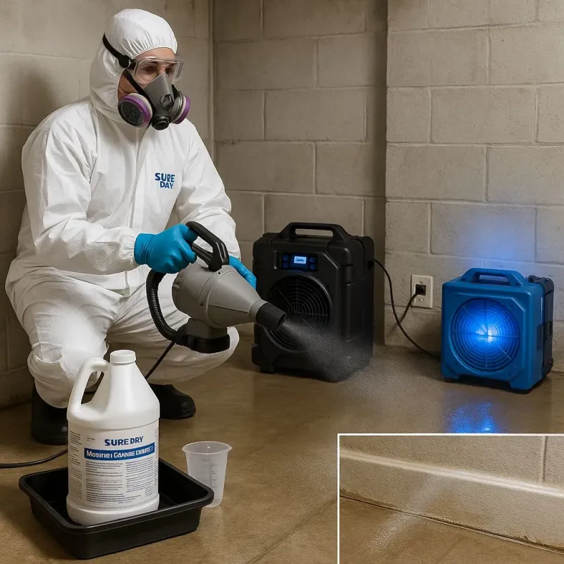 Sanitization and Odor Removal process in Bridgewater, MA